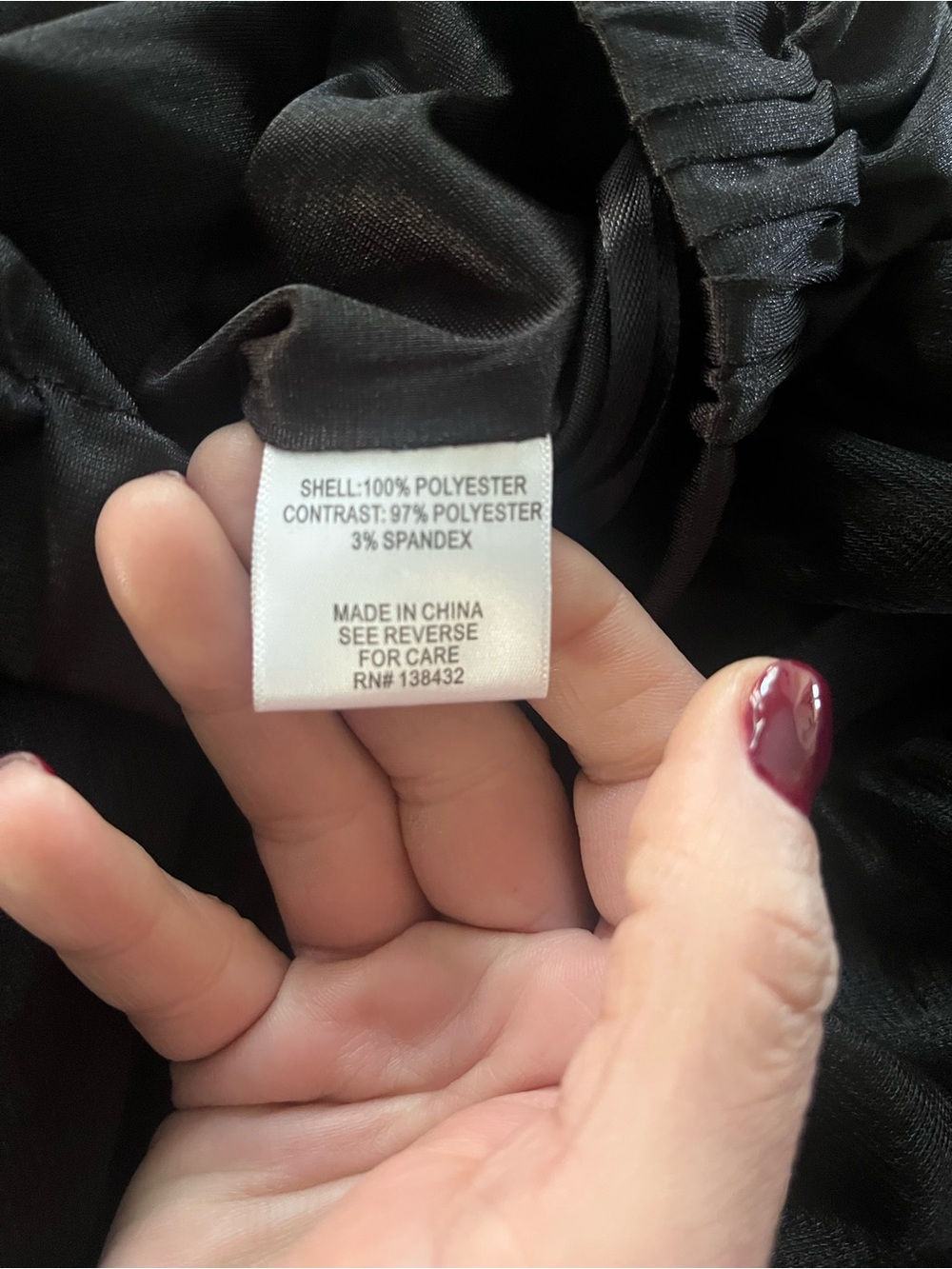 Fervour Black Layered Tulle Petticoat Crinoline Underskirt | 3X/4X - Picture 6 of 6